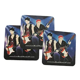 Eco-friendly Custom Logo Absorbent Paper Cheap Coasters in Bar