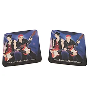 Eco-friendly Custom Logo Absorbent Paper Cheap Coasters in Bar