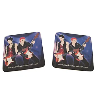 Eco-friendly Custom Logo Absorbent Paper Cheap Coasters in Bar